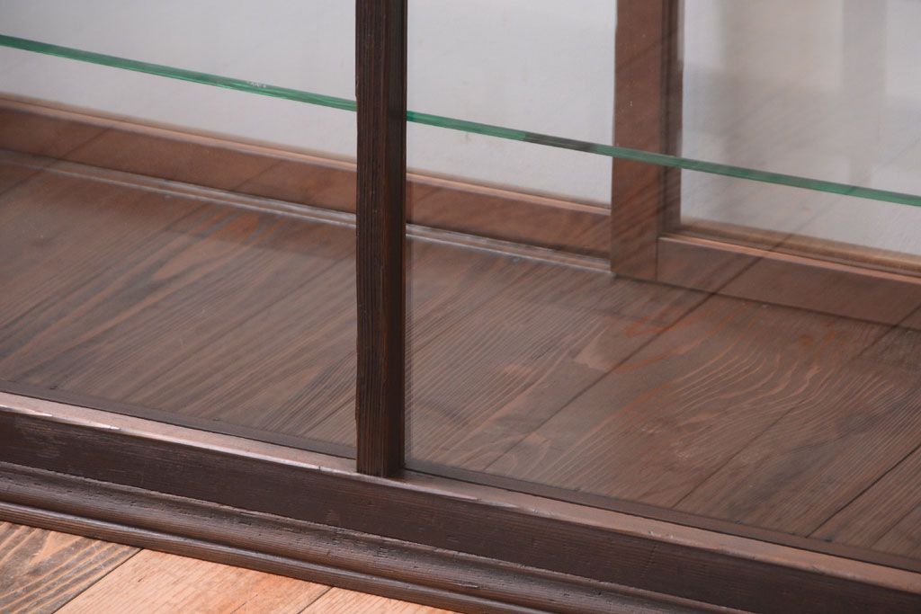 アンティーク家具　大正ロマン　古いたばこ屋のアンティークガラスケース(ショーケース)