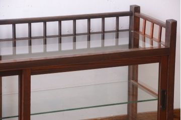 アンティーク家具　大正ロマン　古いたばこ屋のアンティークガラスケース(ショーケース)