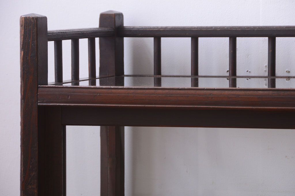 アンティーク家具　大正ロマン　古いたばこ屋のアンティークガラスケース(ショーケース)