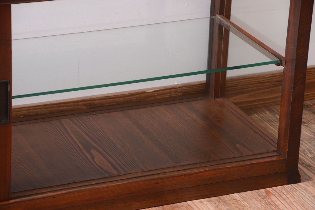 アンティーク家具　大正ロマン　古いたばこ屋のアンティークガラスケース(ショーケース)