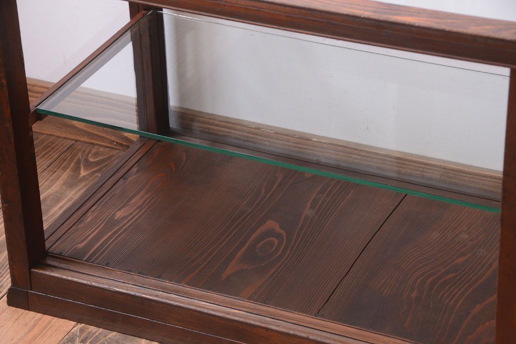 アンティーク家具　大正ロマン　古いたばこ屋のアンティークガラスケース(ショーケース)