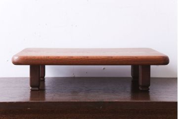 アンティーク雑貨　和製アンティーク　総欅!シンプルな古い花台(飾り台)