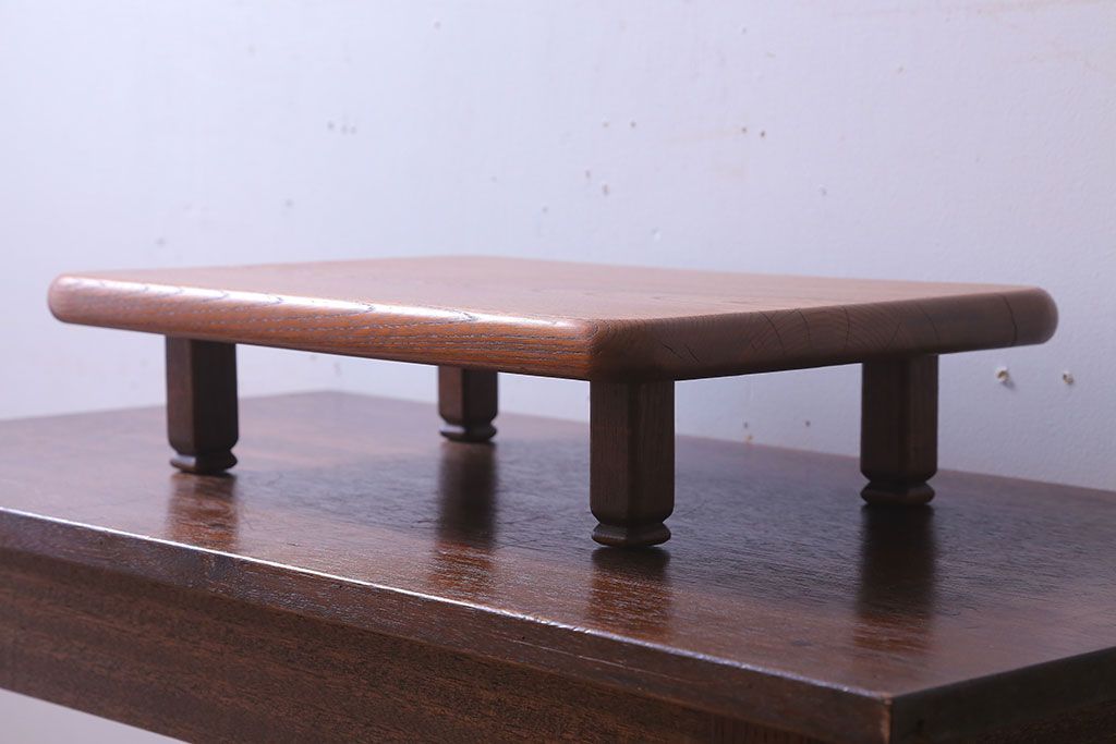 アンティーク雑貨　和製アンティーク　総欅!シンプルな古い花台(飾り台)