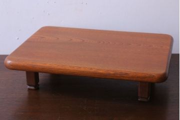 アンティーク雑貨　和製アンティーク　総欅!シンプルな古い花台(飾り台)