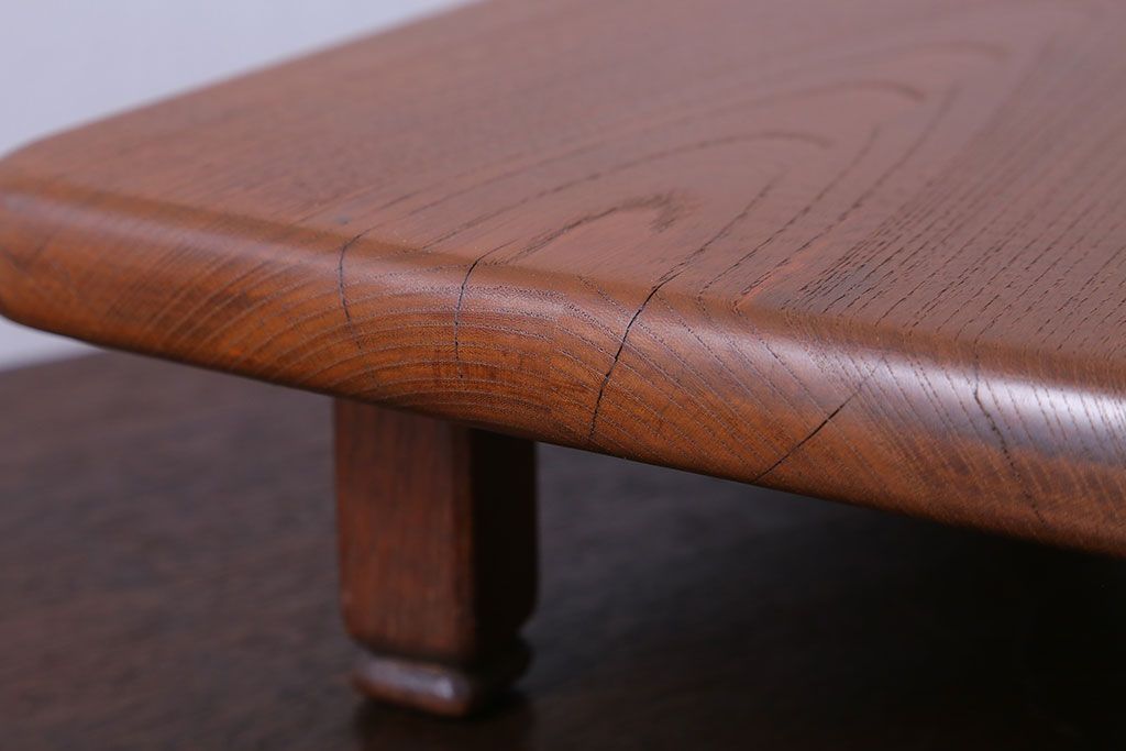 アンティーク雑貨　和製アンティーク　総欅!シンプルな古い花台(飾り台)