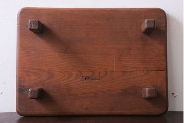 アンティーク雑貨　和製アンティーク　総欅!シンプルな古い花台(飾り台)