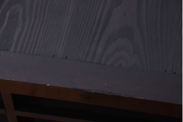 アンティーク家具　六尺　和製アンティーク　大正　引き出し付きの古い2段重ね飾り棚(水屋箪笥)