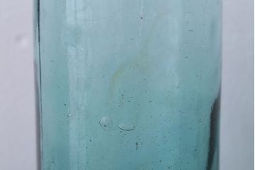 アンティーク雑貨　昭和レトロ　青色ガラス瓶4本セット(ビン)