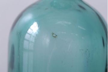 アンティーク雑貨　昭和レトロ　青色ガラス瓶4本セット(ビン)