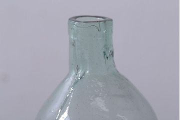 アンティーク雑貨　昭和レトロ　青色ガラス瓶4本セット(ビン)