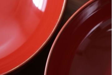 和製アンティーク　昭和十四年　輪島朱塗　桐蒔絵の木製椀10客