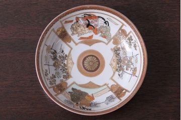 アンティーク雑貨　古民具・骨董　明治〜大正　九谷色絵なます皿5客セット