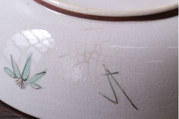 アンティーク雑貨　古民具・骨董　明治〜大正　九谷色絵なます皿5客セット