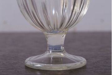 アンティーク雑貨　昭和レトロ　古いガラスの氷コップ2個セット