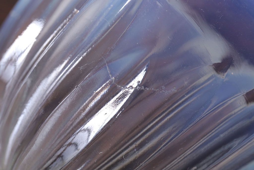 アンティーク雑貨　昭和レトロ　古いガラスの氷コップ2個セット