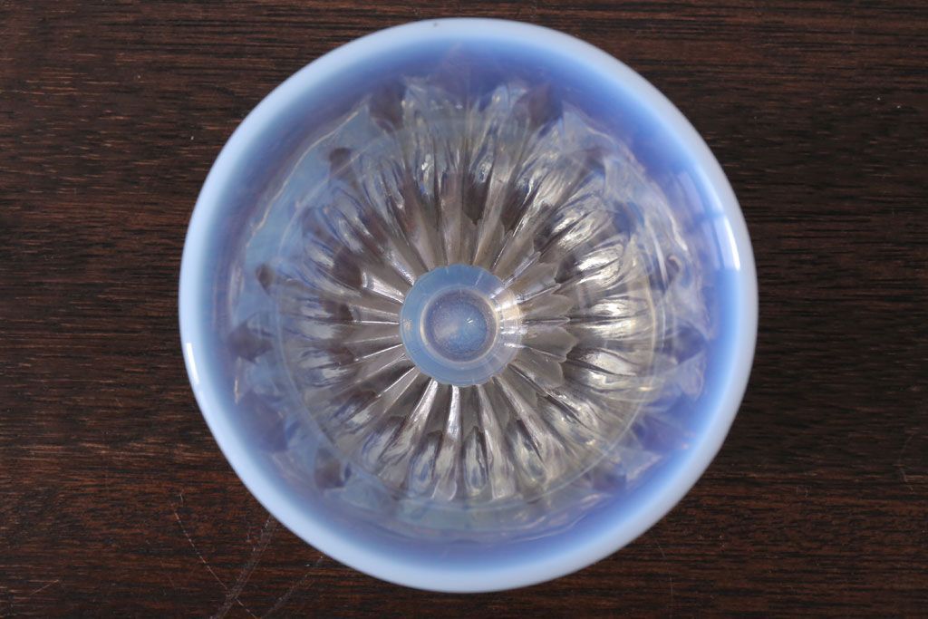 アンティーク雑貨　昭和レトロ　古いガラスの氷コップ2個セット