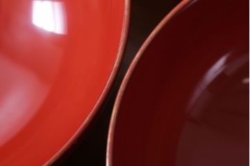 アンティーク雑貨　和製アンティーク　昭和十四年　輪島朱塗　桐蒔絵の木製椀10客(2)