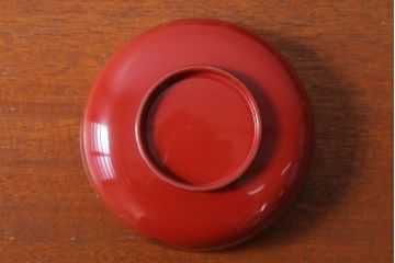 アンティーク雑貨　和製アンティーク　昭和十四年　輪島朱塗　桐蒔絵の木製椀9客