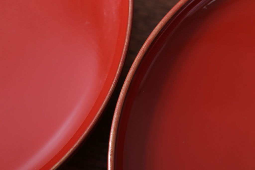 アンティーク雑貨　和製アンティーク　昭和十四年　輪島朱塗　桐蒔絵の木製椀9客