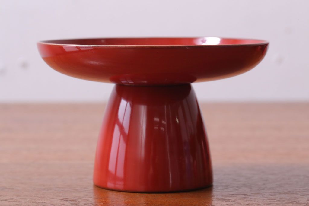 アンティーク雑貨　和製アンティーク　昭和十四年　輪島朱塗　桐蒔絵の木製香台10客セット