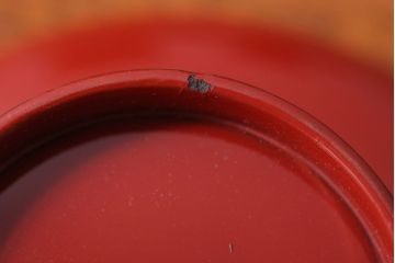 アンティーク雑貨　和製アンティーク　昭和十四年　輪島朱塗　桐蒔絵の木製香台10客セット