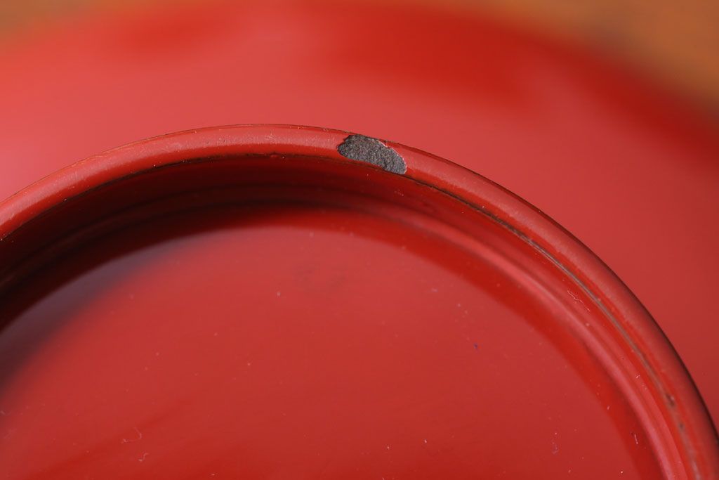 アンティーク雑貨　和製アンティーク　昭和十四年　輪島朱塗　桐蒔絵の木製香台10客セット