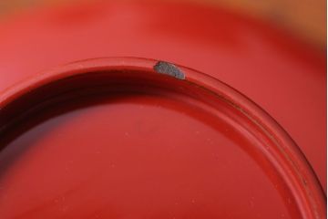 アンティーク雑貨　和製アンティーク　昭和十四年　輪島朱塗　桐蒔絵の木製香台10客セット