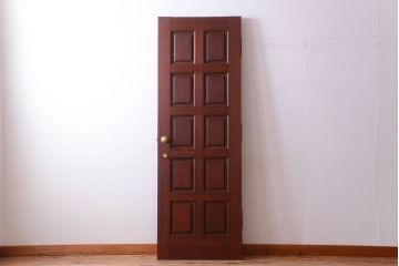中古　無垢チーク材製!お屋敷の高級ドア(1)
