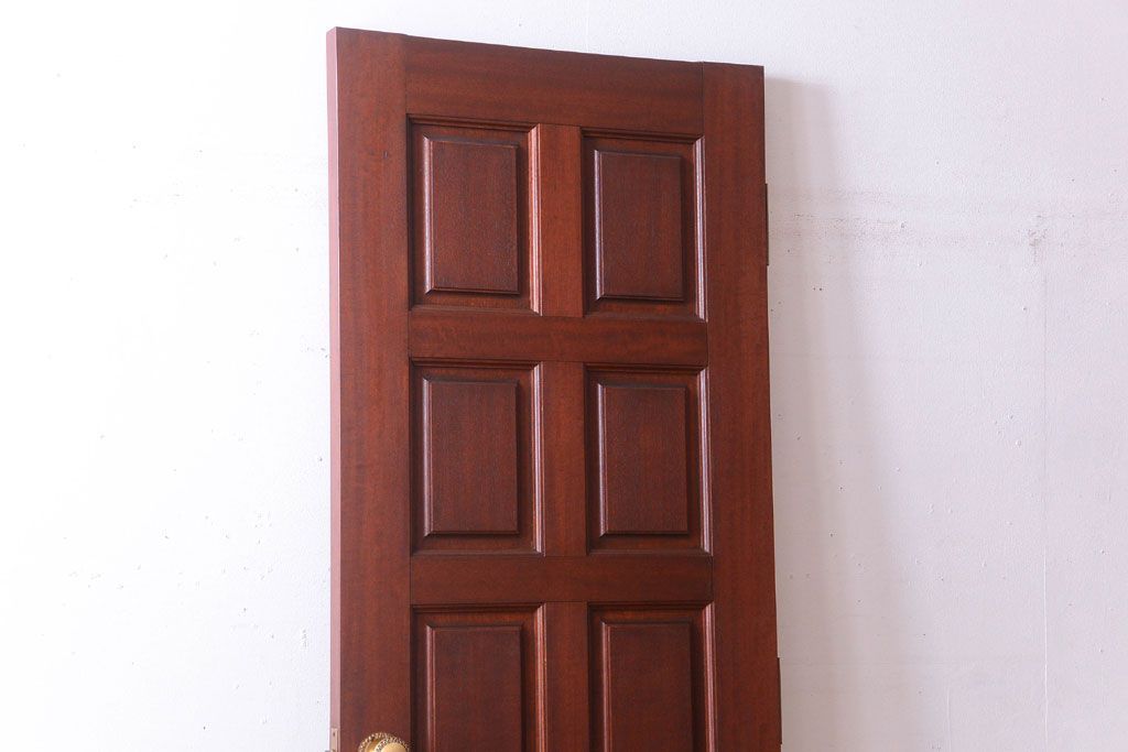 中古　無垢チーク材製!お屋敷の高級ドア(1)