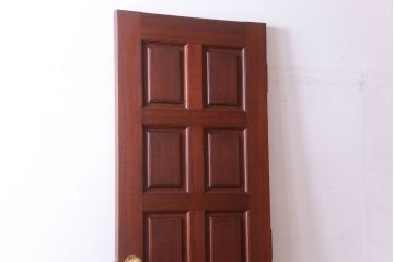 中古　無垢チーク材製!お屋敷の高級ドア(1)
