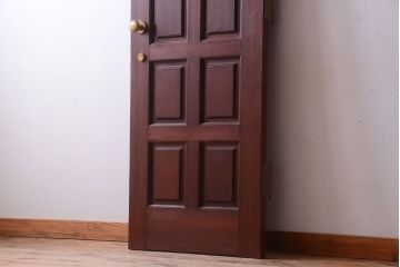 中古　無垢チーク材製!お屋敷の高級ドア(1)