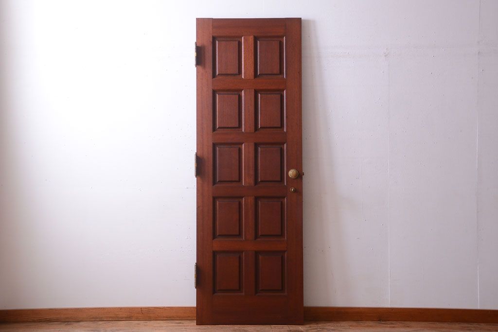 中古　無垢チーク材製!お屋敷の高級ドア(1)