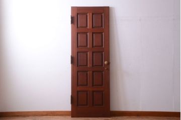 中古　無垢チーク材製!お屋敷の高級ドア(1)