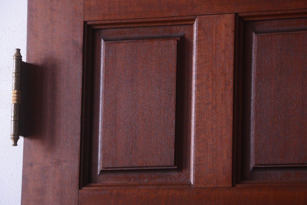 中古　無垢チーク材製!お屋敷の高級ドア(1)