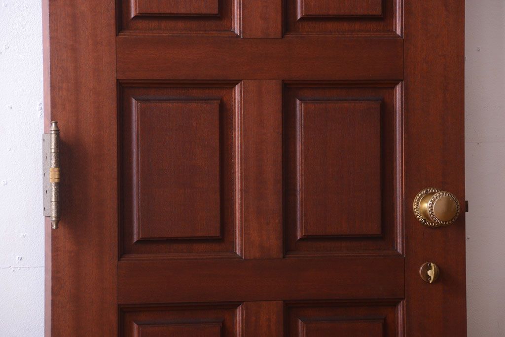 中古　無垢チーク材製!お屋敷の高級ドア(1)