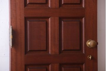 中古　無垢チーク材製!お屋敷の高級ドア(1)