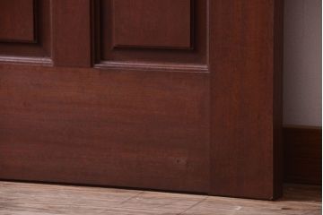 中古　無垢チーク材製!お屋敷の高級ドア(1)