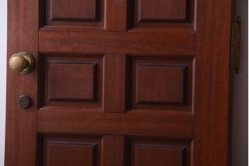 【O様ご成約分】中古　無垢チーク材製!お屋敷の高級ドア(2)