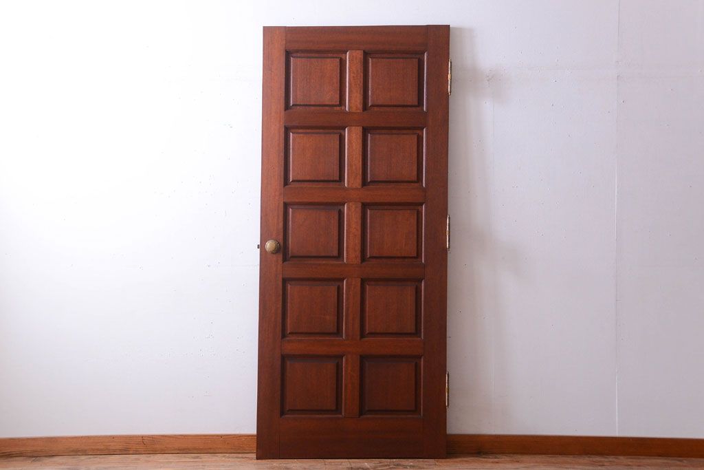 中古　高級品　無垢チーク材製!お屋敷のドア(1)