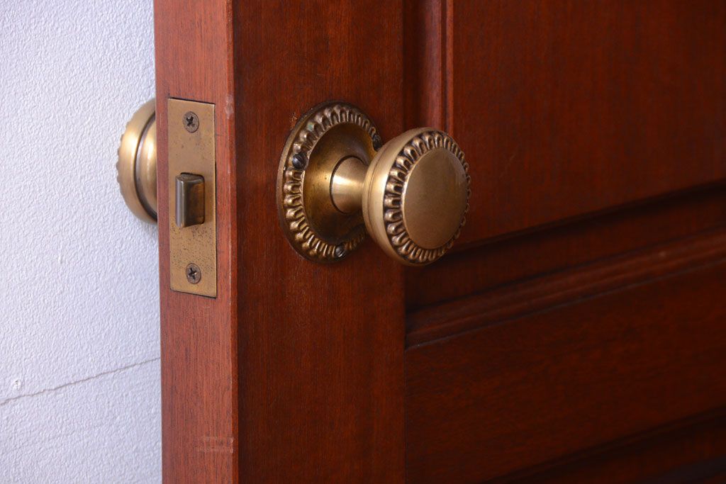 中古　高級品　無垢チーク材製!お屋敷のドア(1)