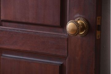 中古　高級品　無垢チーク材製!お屋敷のドア(2)