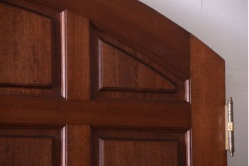 中古　高級品　無垢チーク材製!お屋敷の両開きドア