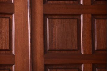 中古　高級品　無垢チーク材製!お屋敷の両開きドア