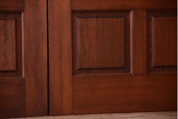 中古　高級品　無垢チーク材製!お屋敷の両開きドア