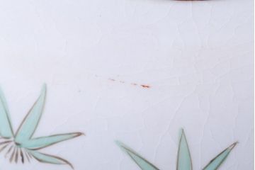 古民具・骨董　明治〜大正　九谷色絵　8寸皿5枚セット(2)