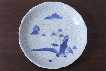 アンティーク雑貨　古民具・骨董　幕末〜明治　染付尺皿