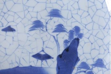 アンティーク雑貨　古民具・骨董　幕末〜明治　染付尺皿