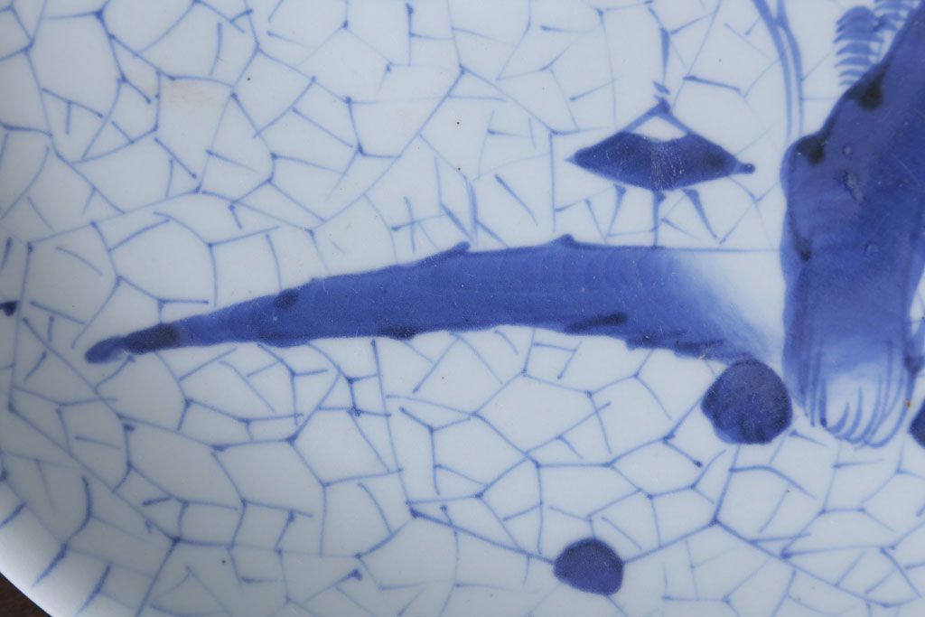 アンティーク雑貨　古民具・骨董　幕末〜明治　染付尺皿