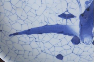 アンティーク雑貨　古民具・骨董　幕末〜明治　染付尺皿