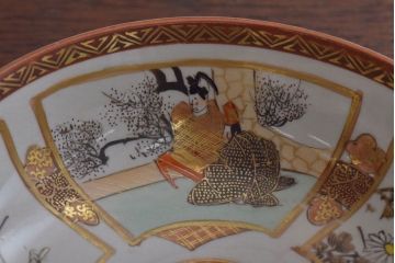 古民具・骨董　明治〜大正　九谷色絵なます皿6客セット